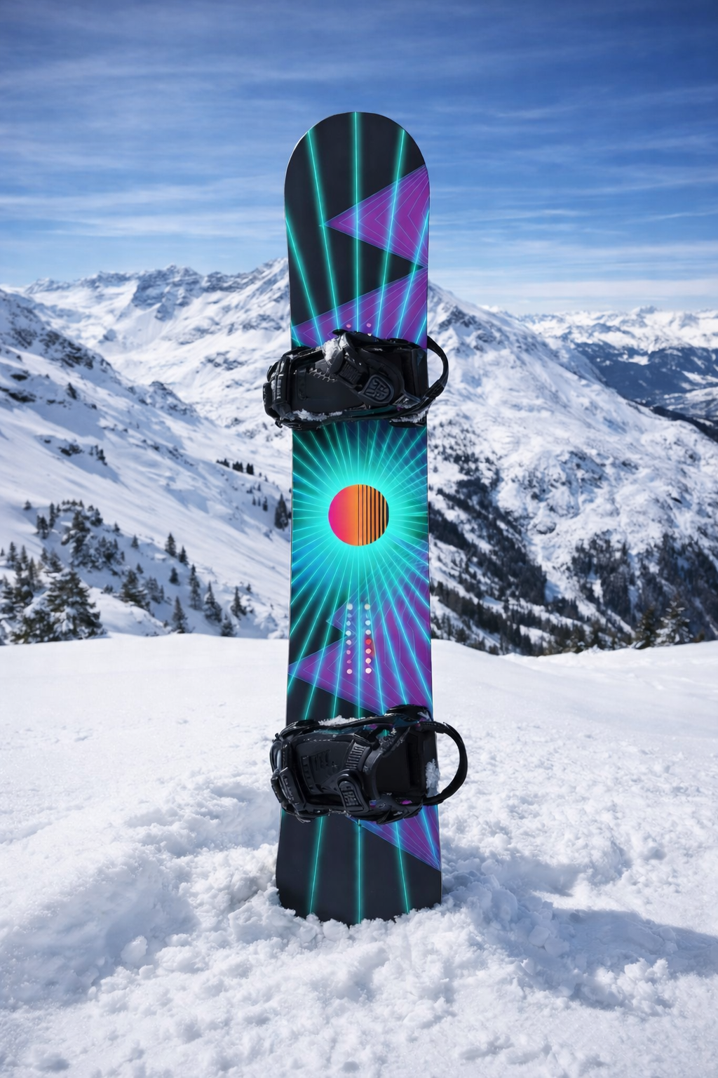 Space Mountains Snowboard Folie - Wrap für dein Board