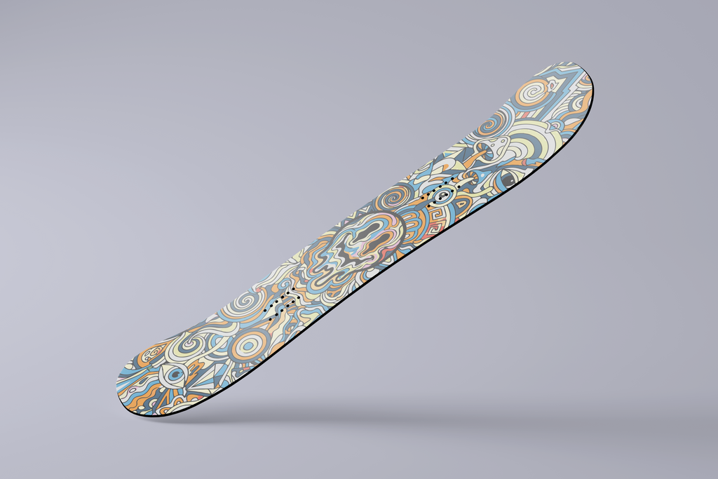 Trippy Smiley Snowboard Folie - Wrap für dein Board