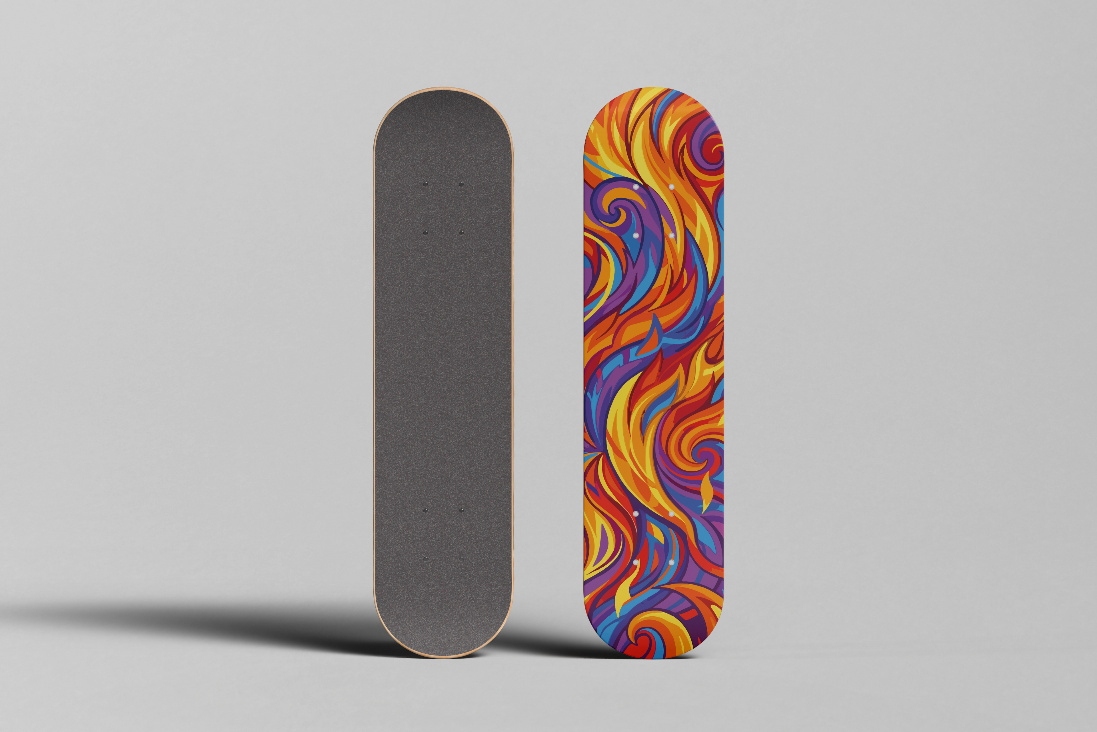 The Fire - Skateboard-Wrap