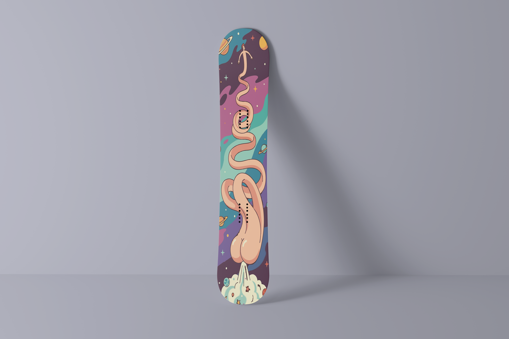 Space Fart Snowboard Folie - Wrap für dein Board