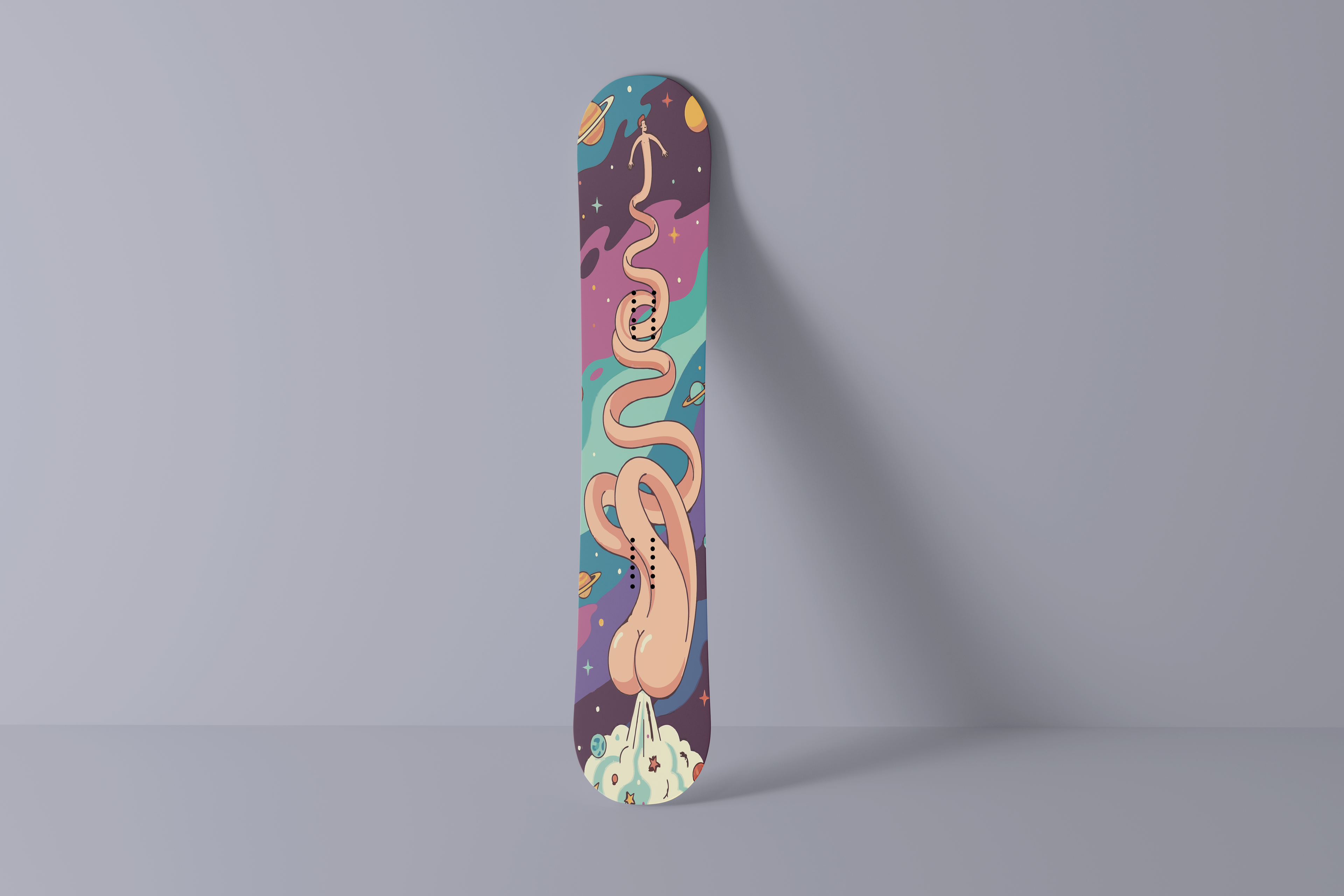 Space Fart - Snowboard-Wrap
