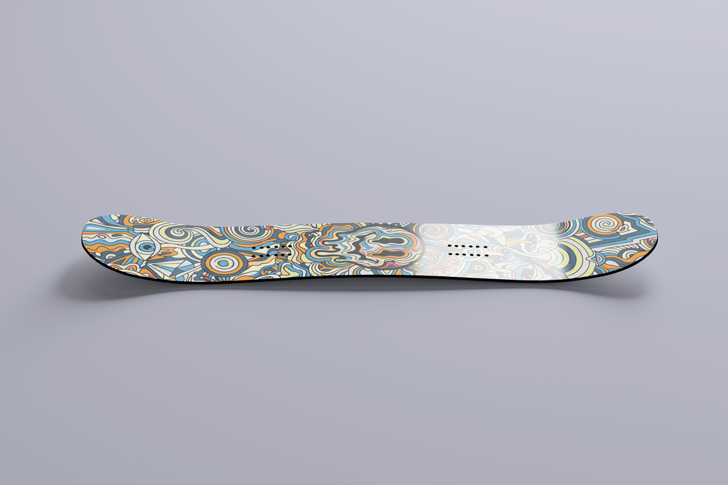 Trippy Smiley Snowboard Folie - Wrap für dein Board